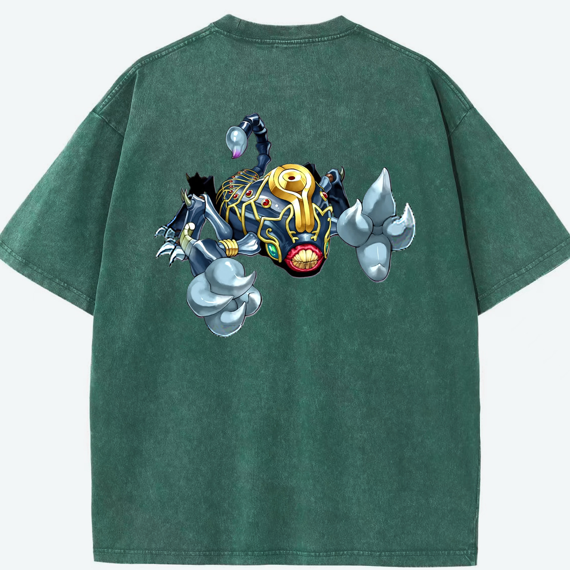 （画像用） 遊☆戯☆王 Yu-Gi-Oh! 綿100% ヴィンテージ風 半袖Tシャツ（背面プリント）